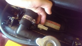 Unplug the passenger side fan from its connector