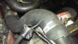 Heat shrink tubing will keep it from shorting