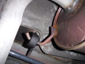 Second exhaust hanger