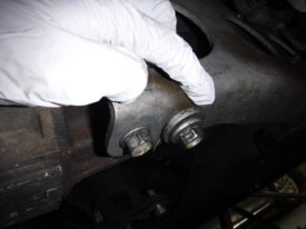 These two bolts come out