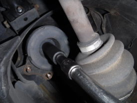 Remove the larger 17mm nut
