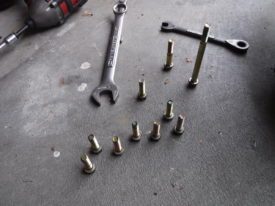 All the bolts after removal