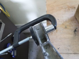 A larger socket and a clamp easily got one side flush