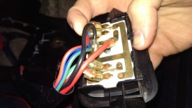 Back of switch panel, needs to come out