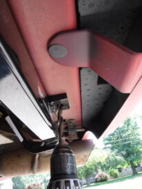 Drilling the passenger side