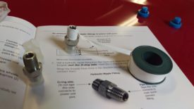 Teflon tape around the side without an o-ring