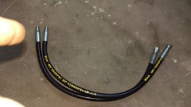 There are two short hoses that go with the frames
