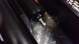 Schrader valve on frame