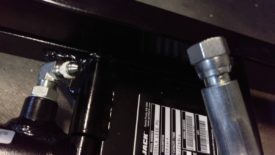 Short hose connected to frame