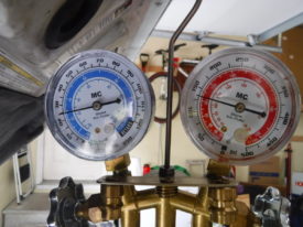 Compressor kicked on - high gauge goes up and low gauge drops