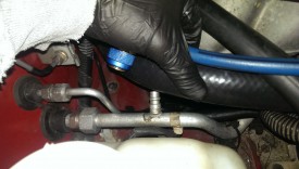 Hooking up the low pressure side