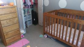 The dresser didn't match the crib I made