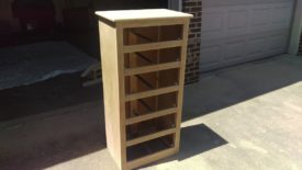 With the finish removed, you can see the natural color of the wood