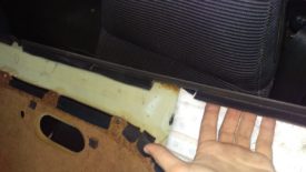 The door card lifts off of the sill once the rivets are all undone