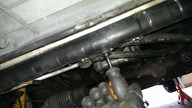 Radiator drain plug - have a bucket ready