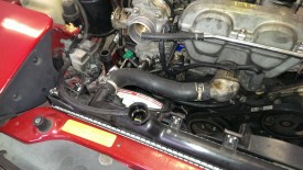Radiator cap removed