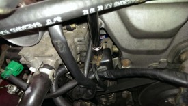Undo this ground near the throttle body