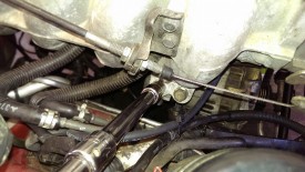 Upper intake brace bolts, socket extension helps
