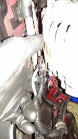 Alternator positive and negative wire - make sure the battery is unplugged!