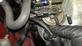 EGR valve has two vacuum lines