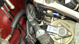 Ground wire behind intake manifold