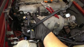 Harness for back of the head fully unplugged