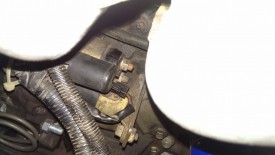 Another view of the starter wires