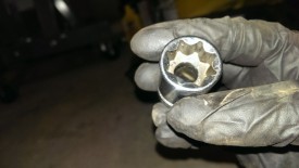 9/16" double square socket for fill plug