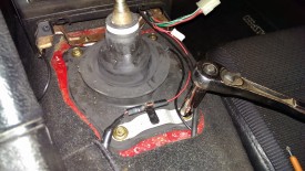 Upper shifter boot has four bolts