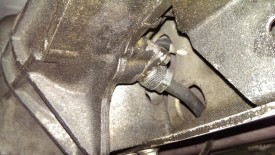 Speedometer cable unscrews and pulls off