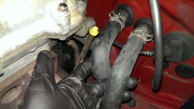 Heater core lines need to be removed very carefully