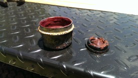 Hub cover removed