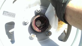 Hub off wheel