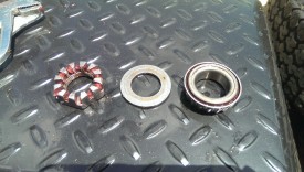 Wiped down parts
