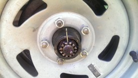 Cotter pin to wheel nut