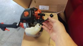 Pull the grommet and lines up through the fuel fill area