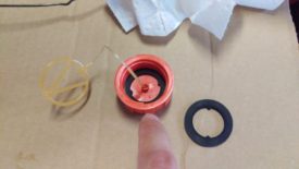 The gasket inside the gas cap