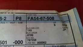 Check valve part number