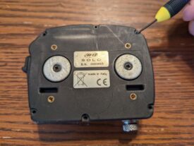 The Aim Solo has several small screws to remove