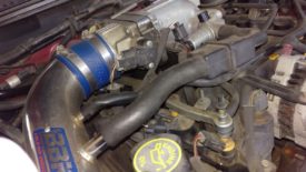 A couple of plugs on this side are blocked by the intake