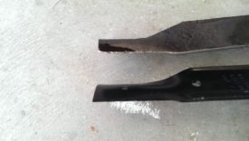 You can see a big difference in the edge between the old and new blades