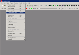 View configuration to see the configuration window
