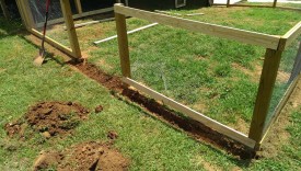 Finished trench before mesh
