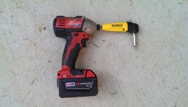This 90 angle extension on the drill helped enormously