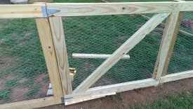 Hinges being installed