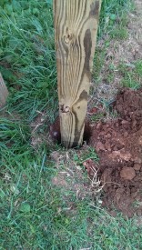 Hole deep enough, down to mark