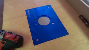 Locking screws installed