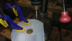 Drilling the through hole