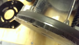 Damage from flush trim bit