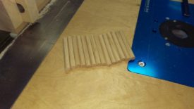 Some of the resulting dowels